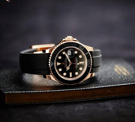 Rolex Yacht-Master Gold Black Men’s Fashion Watch FWA-149