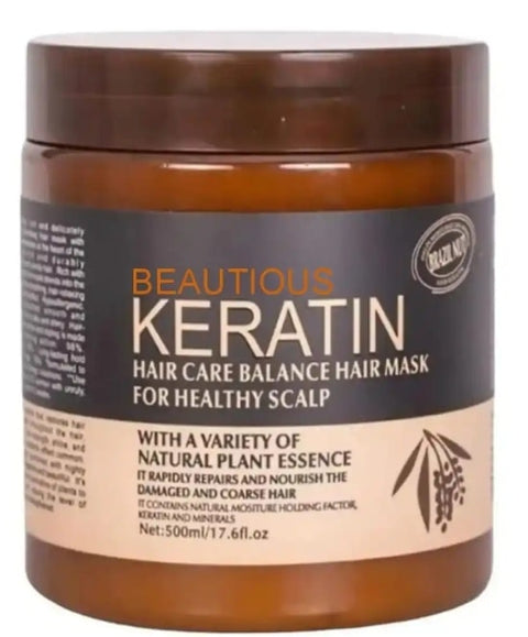 Keratin Hair Mask Treatment 500ml: Revitalize Damaged Hair Effectively