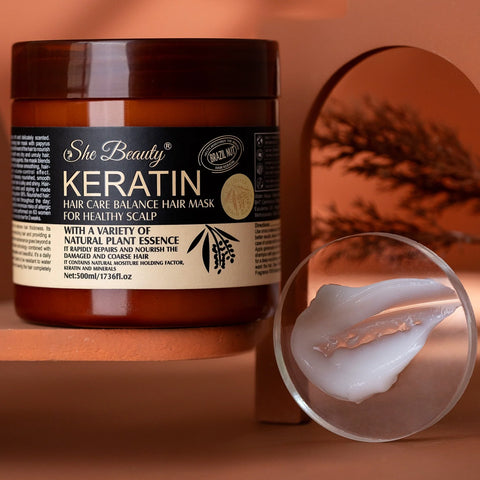 Keratin Hair Mask Treatment 500ml: Revitalize Damaged Hair Effectively